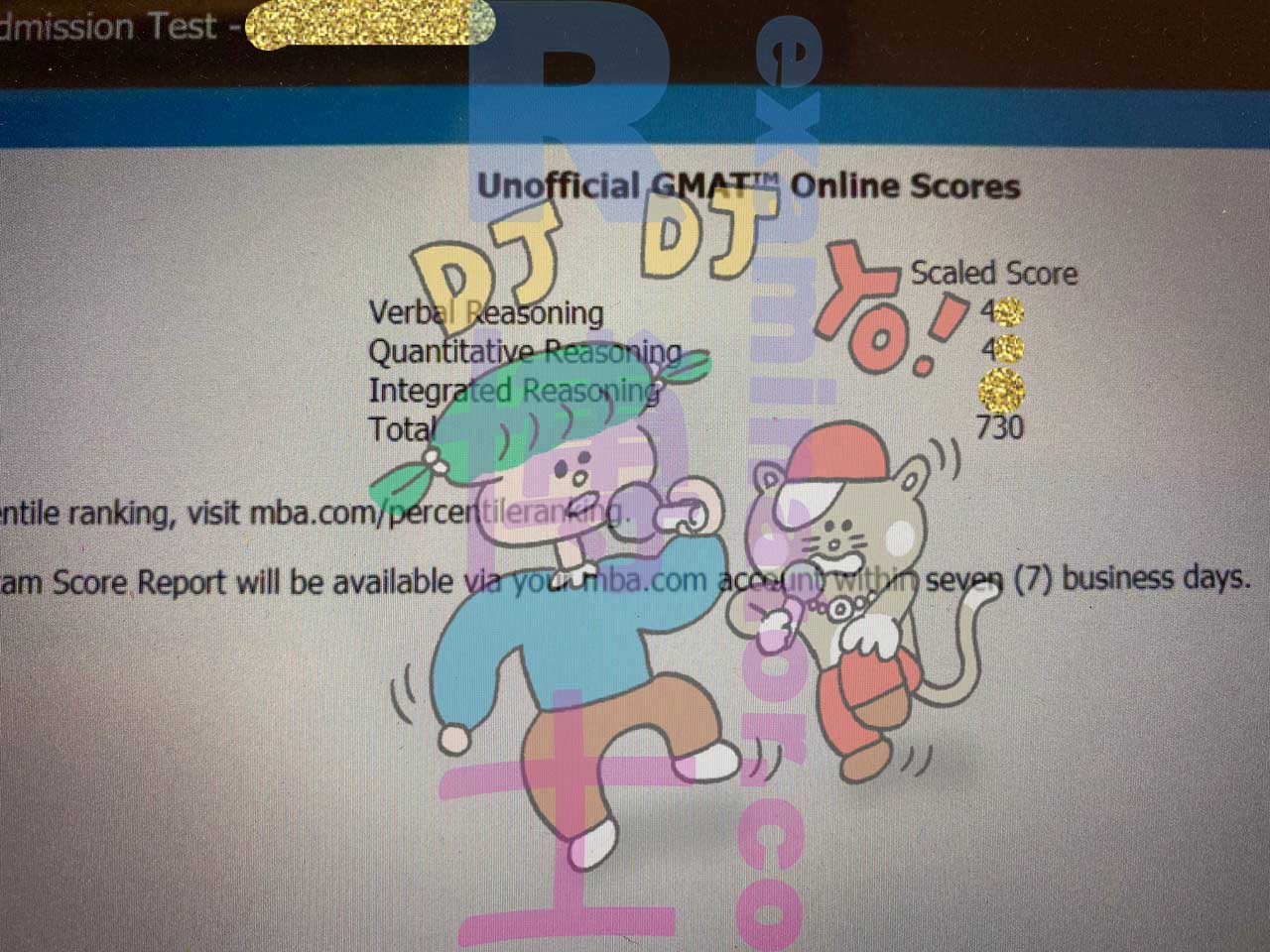 GMAT 온라인에서 730점! 섹션 순서를 결정하는 것은 바로 우리 시험 응시자들입니다! 😉
