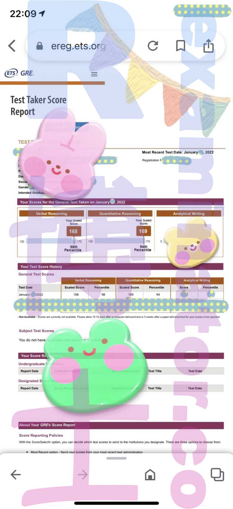 ¡337 en el GRE en casa! V168 Q169 🧨 ¡Han sido los 10 días más difíciles en la vida del cliente esperando las calificaciones oficiales! ¡Pero ha valido la pena!