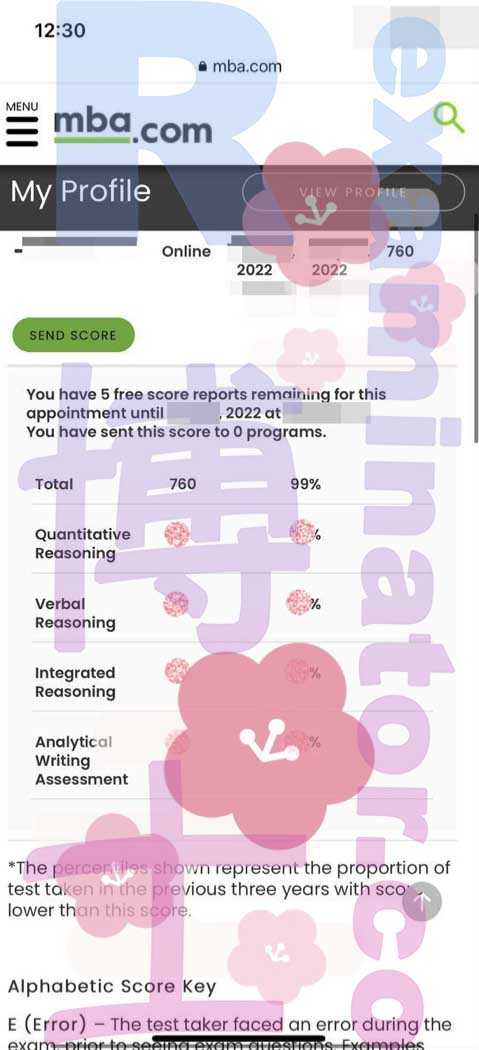 Cliente de Hong Kong🇭🇰👩 a obtenu un score officiel de 760 au GMAT en ligne 2 jours après l'examen !!! Déjà dans le 99e percentile !
