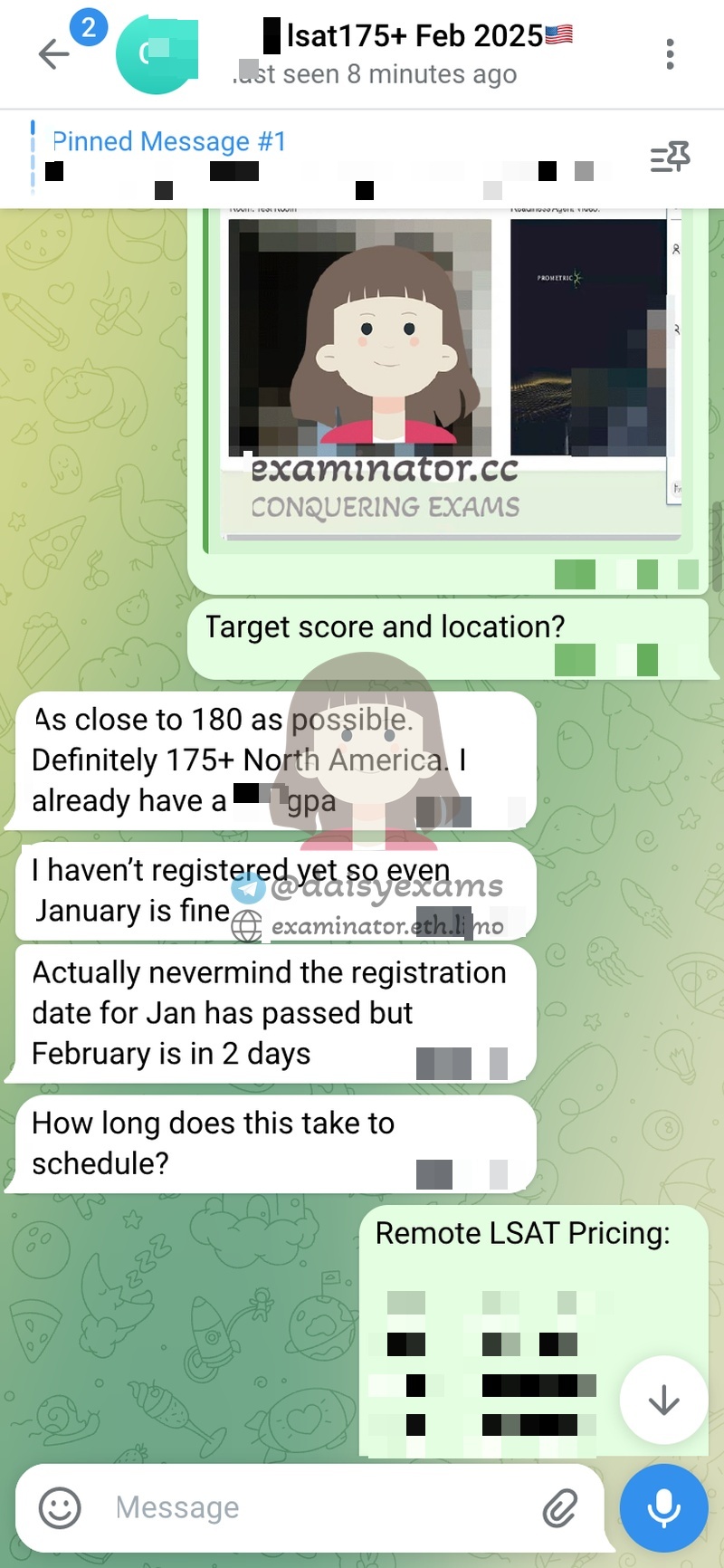 Informe de Puntuación del Examen LSAT