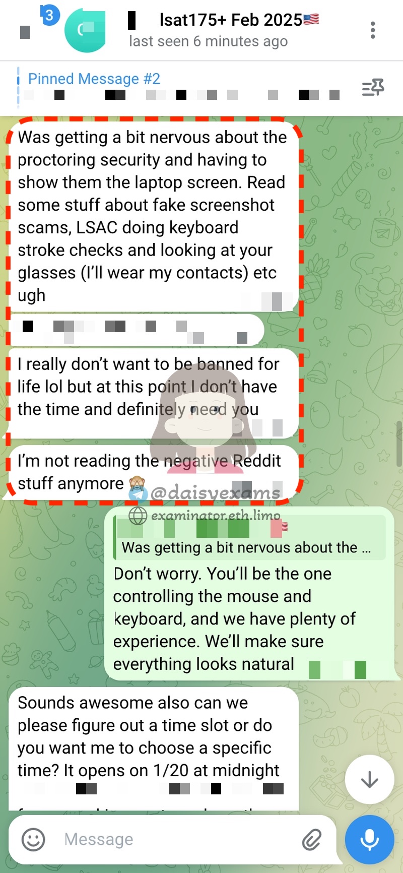 LSAT Cheating: Client saw negative comments on Reddit but chose to proceed