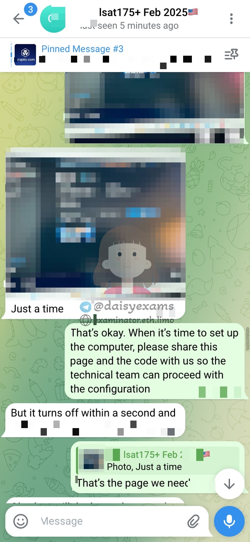 تعليمات إعداد الكمبيوتر للغش في LSAT