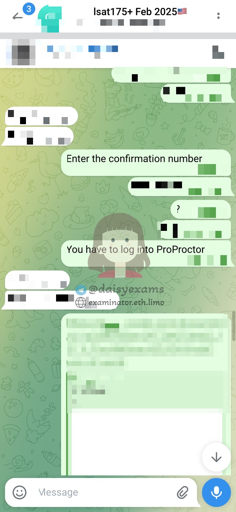 LSAT Cheating: Confirmation Number Request