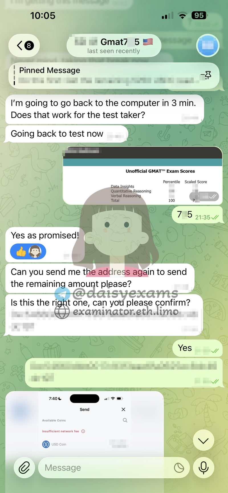 GMAT代理: 非公式スコア