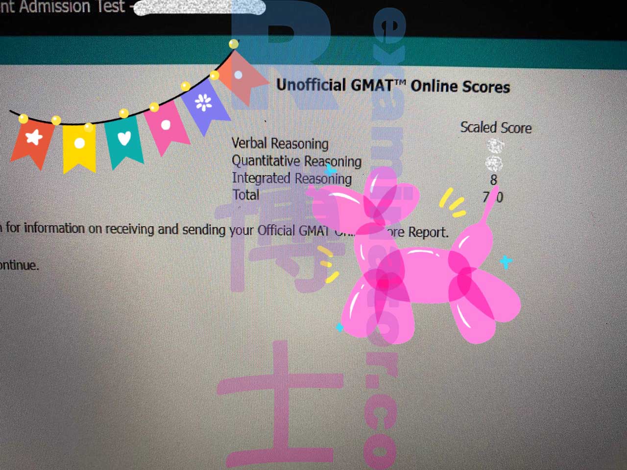 Incroyable ! Très reconnaissant ! Plus de 750 et 8 en IR sur le GMAT en ligne ! ✅ Un client du Moyen-Orient voulait un bon score en IR et nous avons obtenu un score parfait en IR 😎
