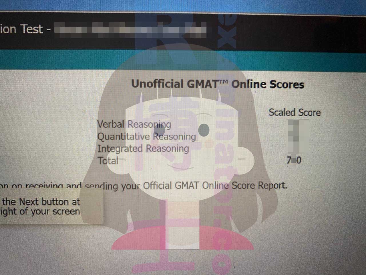 🇨🇦Un client canadien explose son score au GMAT grâce à notre service de test par procuration, malgré une connexion Internet lente à cause des enfants jouant à la PlayStation !👶👧🎮.
