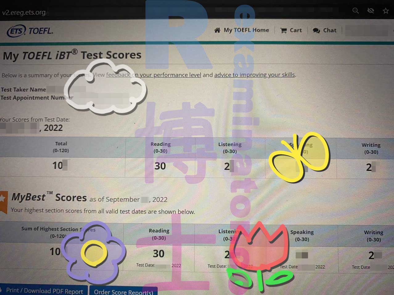 TOEFL Home Editionで公式スコア100点以上を取得!!!🎉 ドイツ🇩🇪のクライアント👨🏻、おめでとうございます！「本当にありがとうございます。お仕事がうまくいきますように！」
