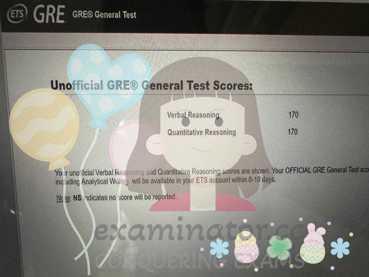 GRE cheating perfect score 340