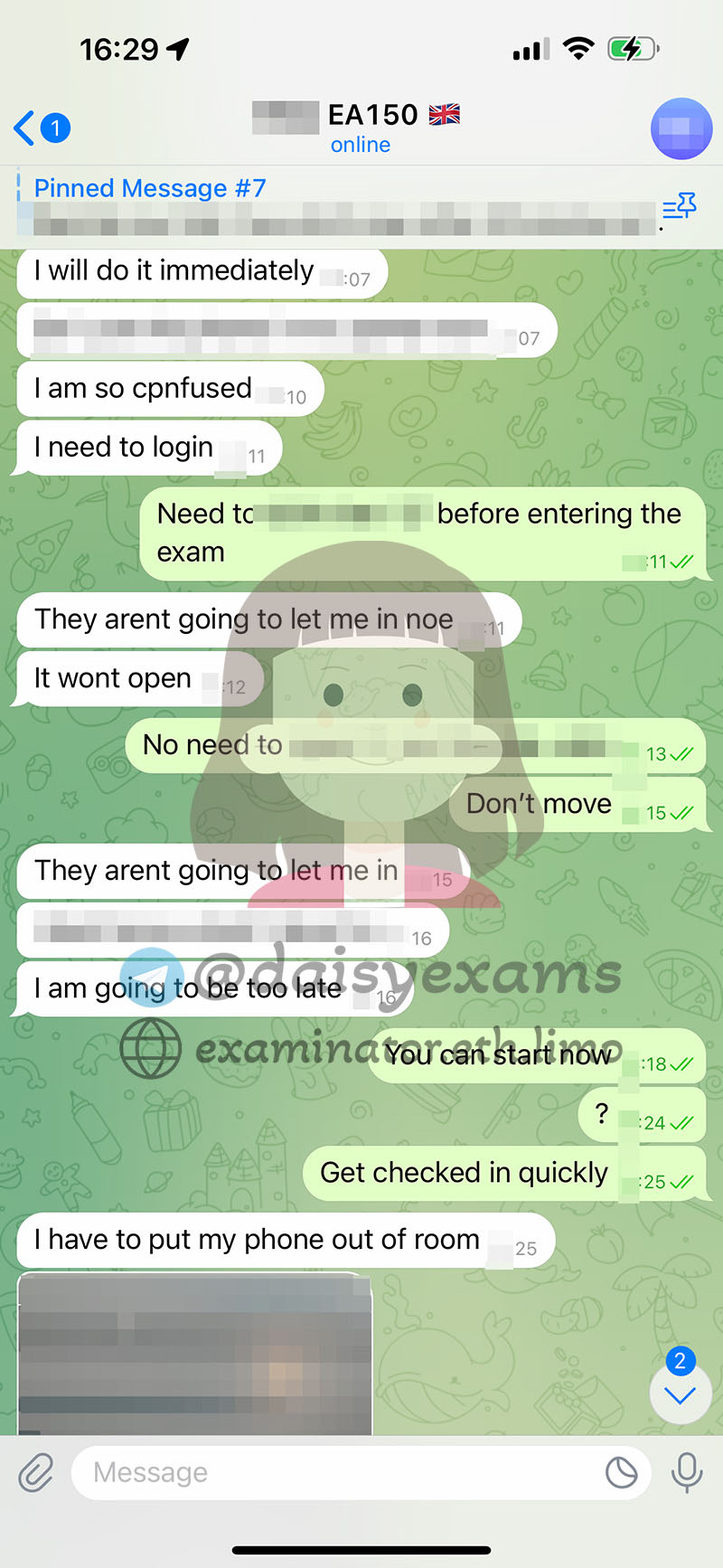 Tricherie EA : Jour de l'examen