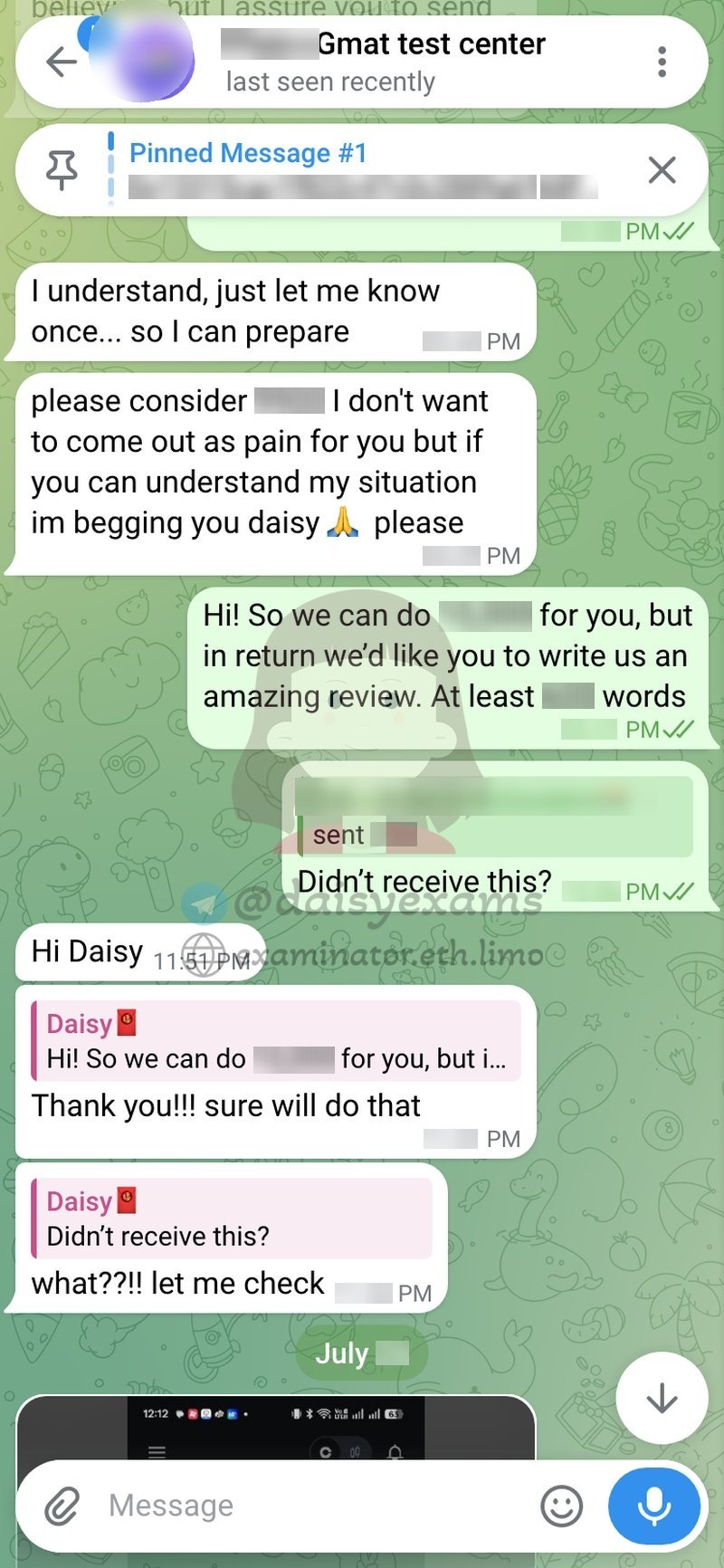 Agreeing a discount in exchange for a detailed review