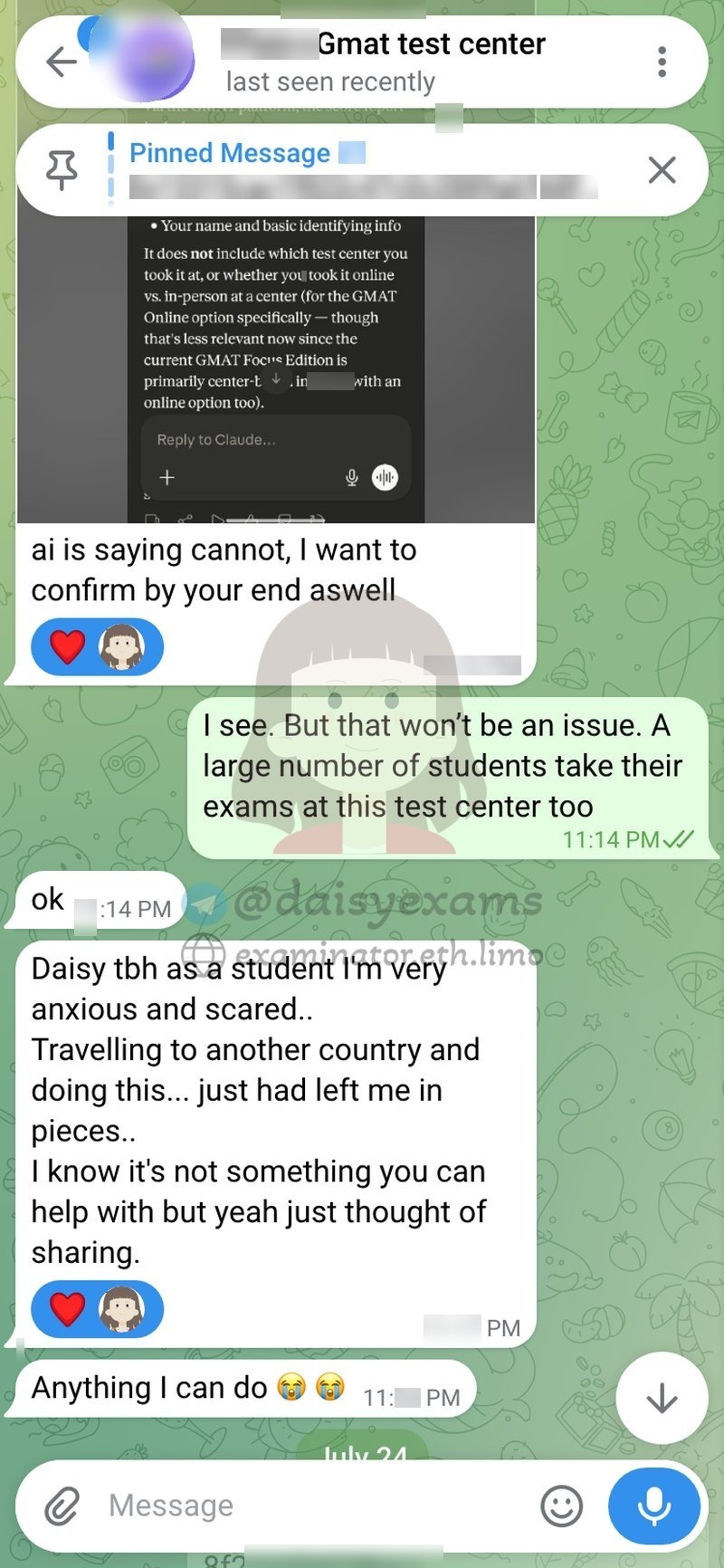 Clarifying exactly what happens at the test center on exam day