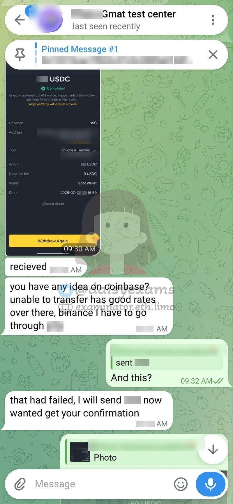 Client hitting a withdrawal block on the exchange