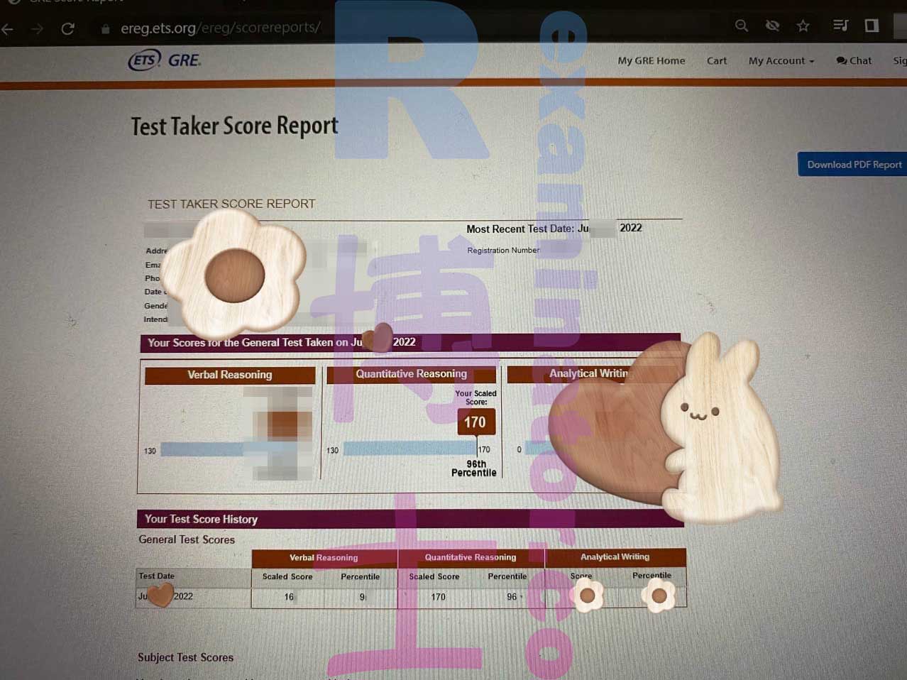 ¡Puntuación oficial del GRE 335+ recibida! ✨ Los pagos pendientes deben realizarse inmediatamente después de la prueba. Si insistes en pagar cuando recibas tu puntuación oficial, deberás pagar un extra 🤷‍♀️