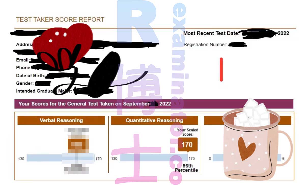 Plus de 330 scores officiels du GRE sont arrivés ! 😎✨ "J'ai été impressionné par vos compétences en matière de tests standardisés et vos compétences en informatique !"
