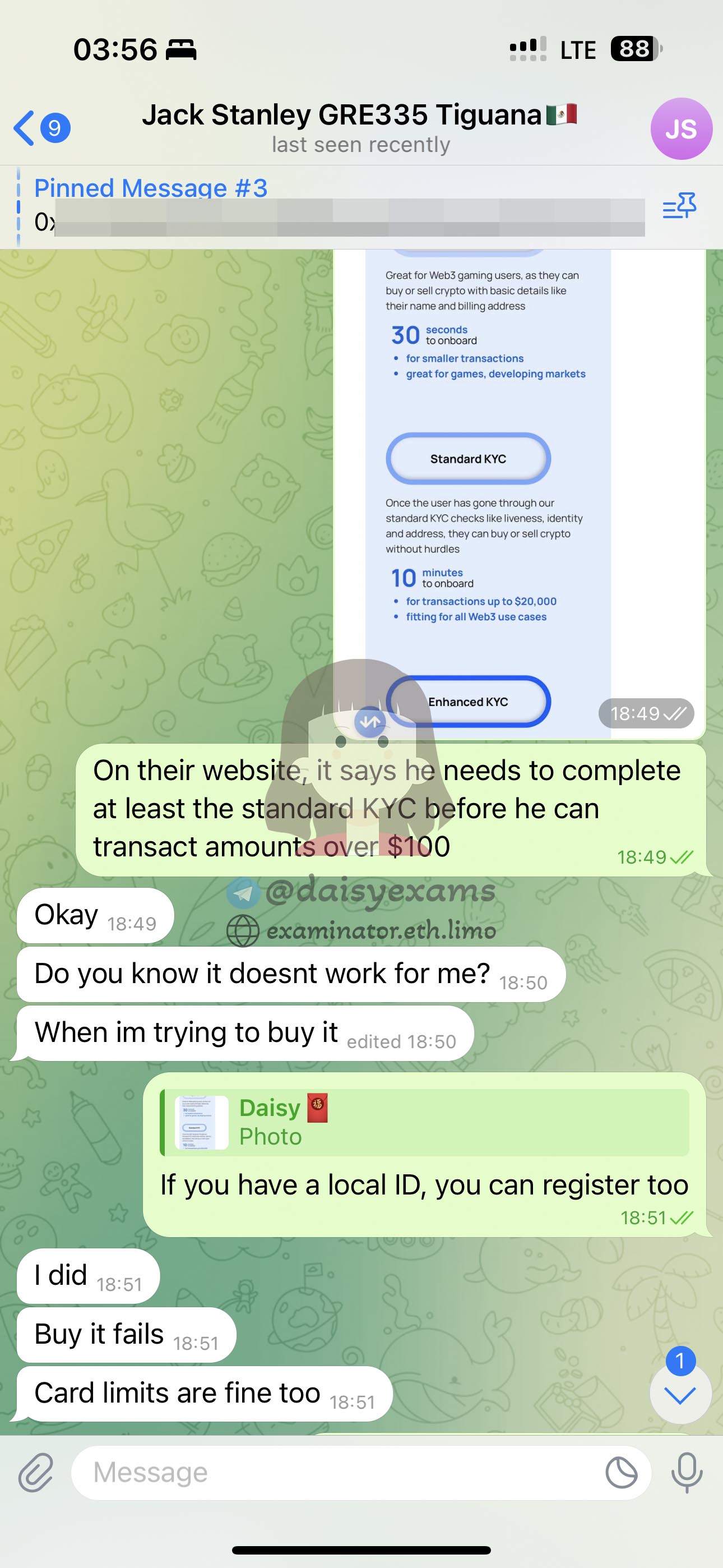 GRE代考保分成功案例#707的与客户对话截图