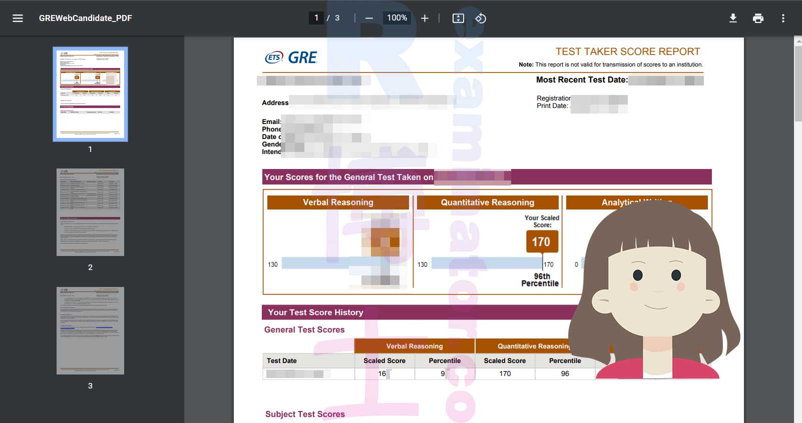 🎉🇸🇬 シンガポールの顧客が、当社のGREプロキシテストサービスを利用して公式GREスコアを高得点で達成したことに感謝し、専門的なサポートを強くお勧めします！
