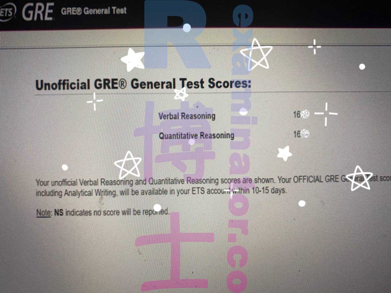 "Incredibile! Grazie mille ragazzi!" Oltre 325 nel test GRE a casa per un cliente europeo👱🏻‍♀️!
