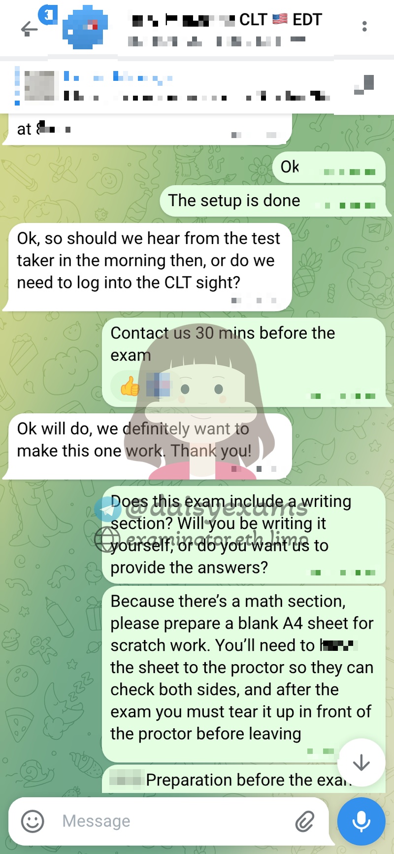 Instructions de Configuration de l'Examen