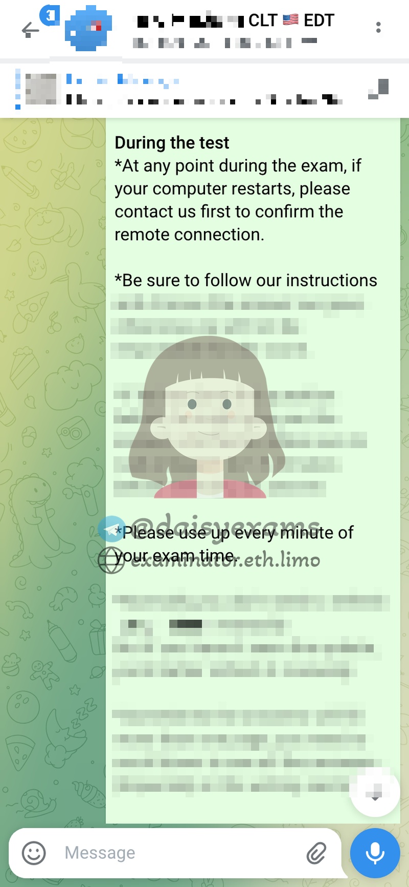 Lignes Directrices des Instructions de l'Examen