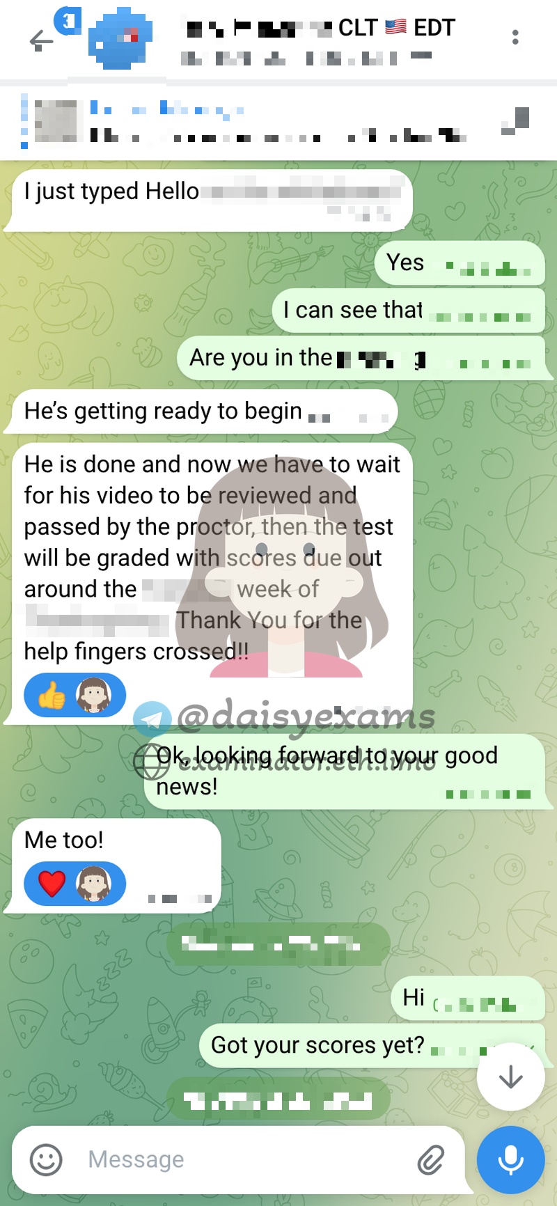 Anticipación de Resultados de la Prueba