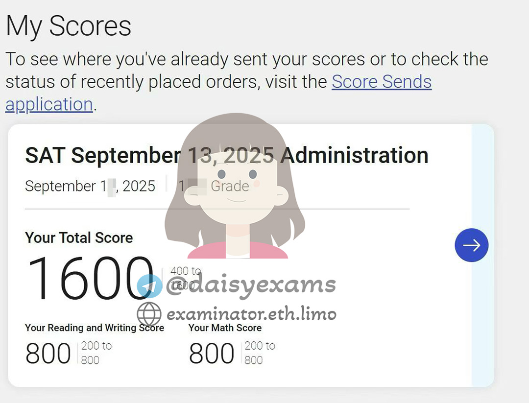 screenshot of chat logs for SAT 부정행위 success story #708