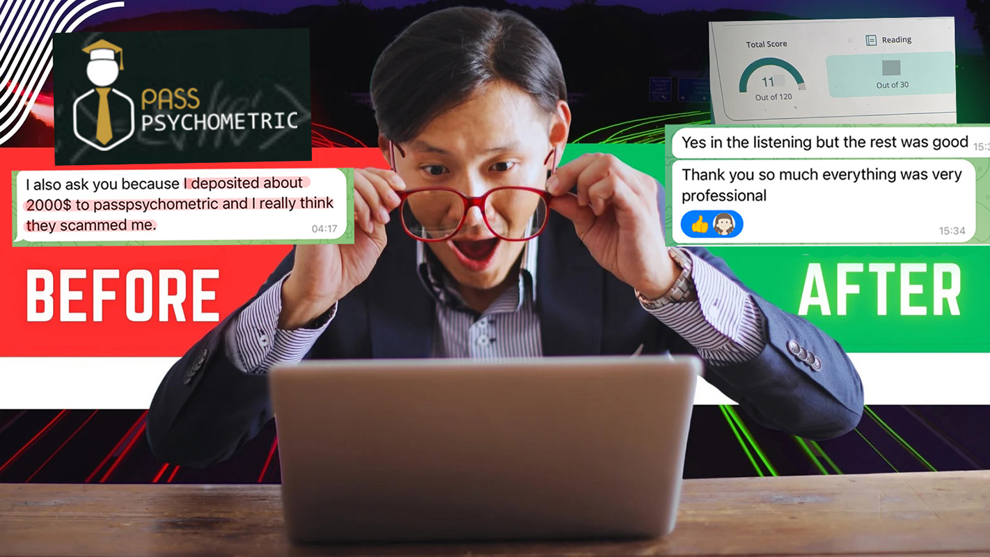 screenshot of chat logs for [TOEFL 부정행위] success story #426