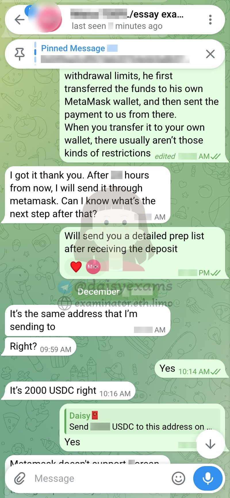 Deposit finally received