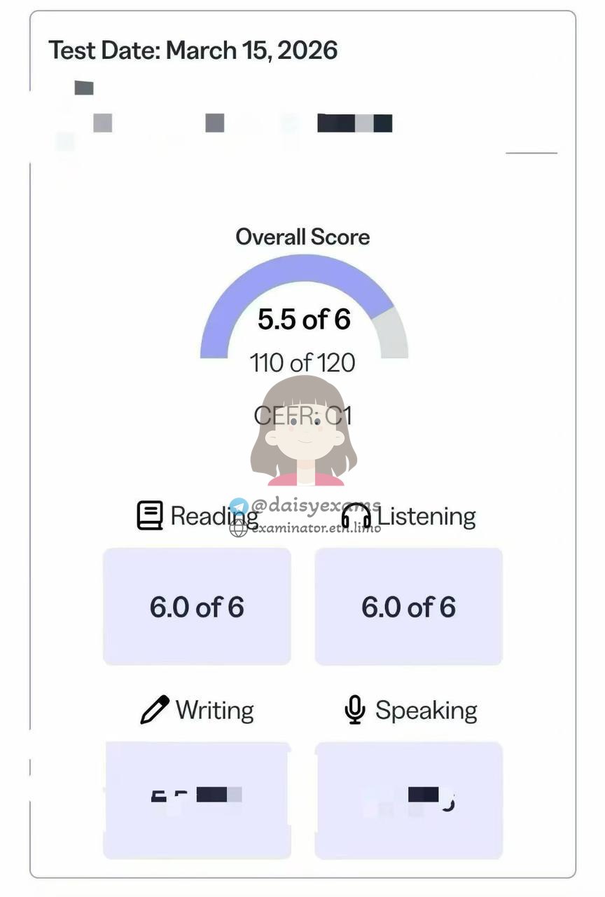 Screenshot der Chat-Protokolle für Betrug im TOEFL Erfolgsgeschichte #735